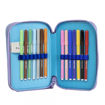 Picture of STITCH 2 ZIP FILLED PENCIL CASE